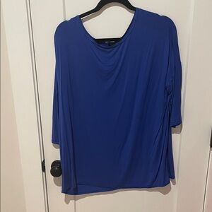 Elegant Royal Blue Long Sleeve Top